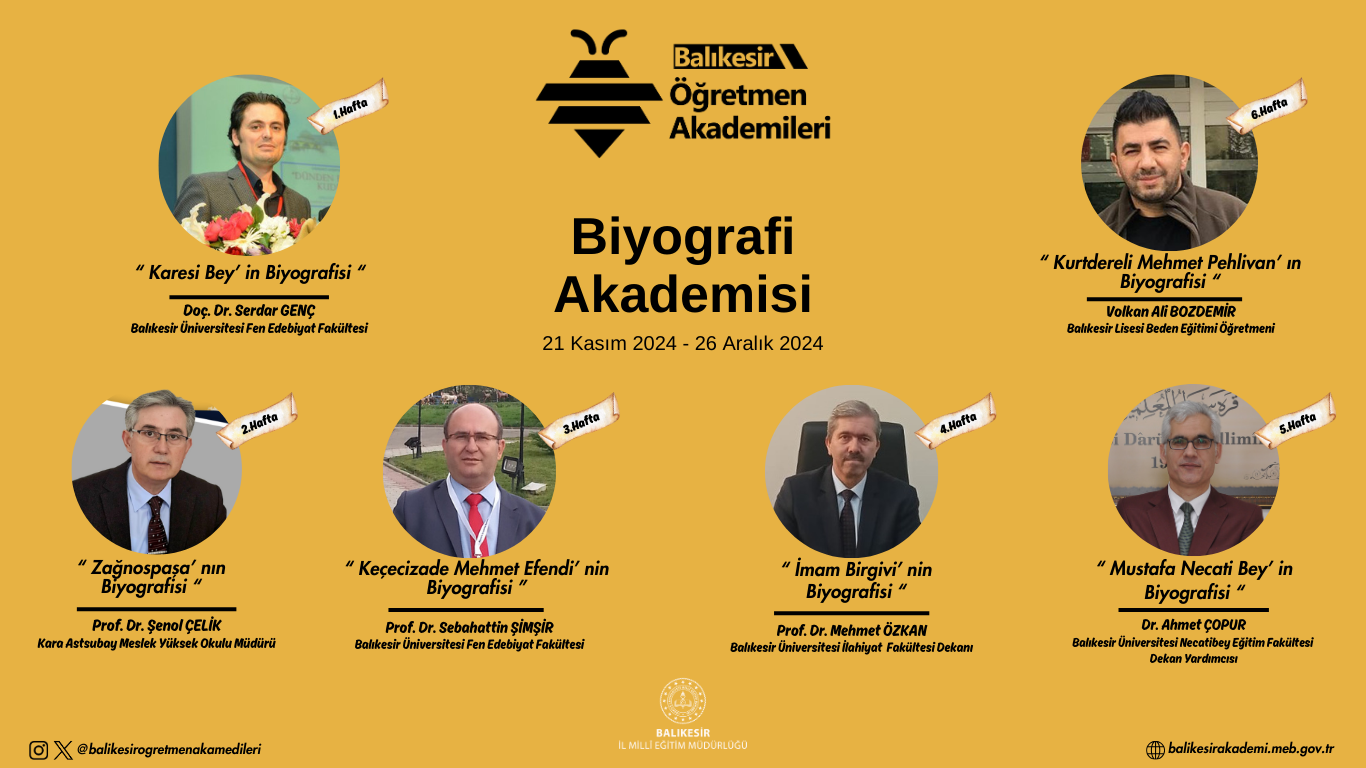 Biyografi Akademisi (6 Hafta)